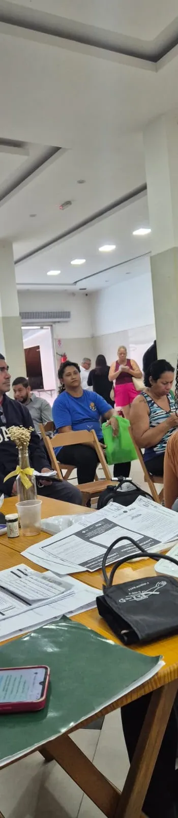 Mutirão de saúde com aferição de pressão arterial na Penha